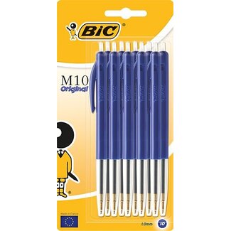 BIC Balpen M10 blauw 10 Stuks