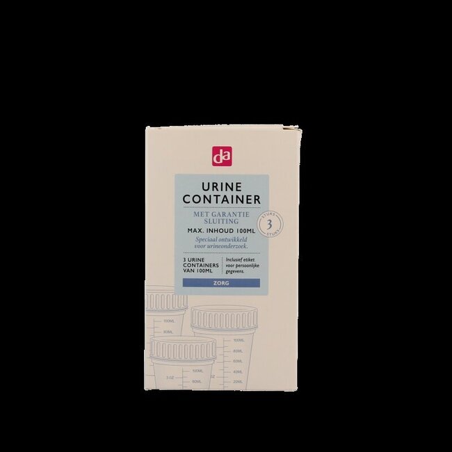 Urinecontainer 100ml 3 Stuks