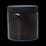 Zalfpot/cremepot incl deksel amb bruin glas 120ml 5 Stuks