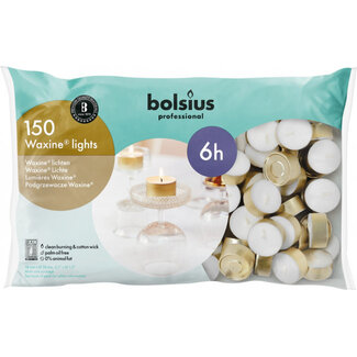 Bolsius Waxinelicht 18/38 wit 150 Stuks