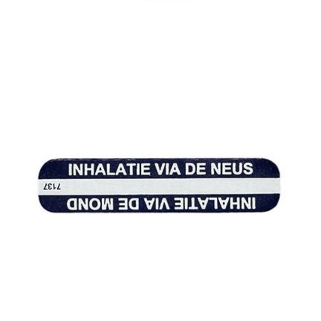 Sticker inhalatie neus/mond 1000 Stuks