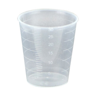 Blockline Inneem/maatbekers PP 25/30ml 3750 Stuks