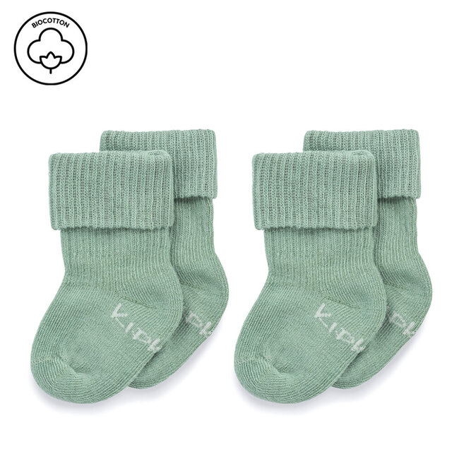 Blijf baby sokjes newborn/ prematuur pale green 1 Paar