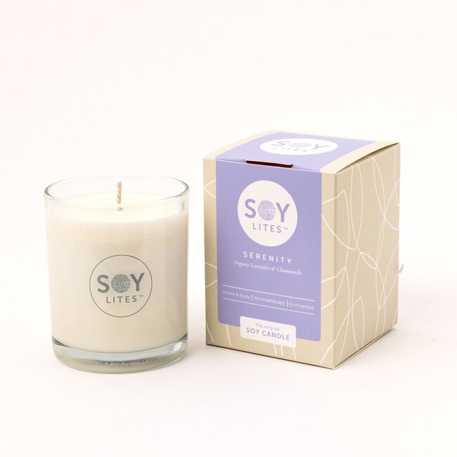 Soja geurkaars serenity 220 Milliliter