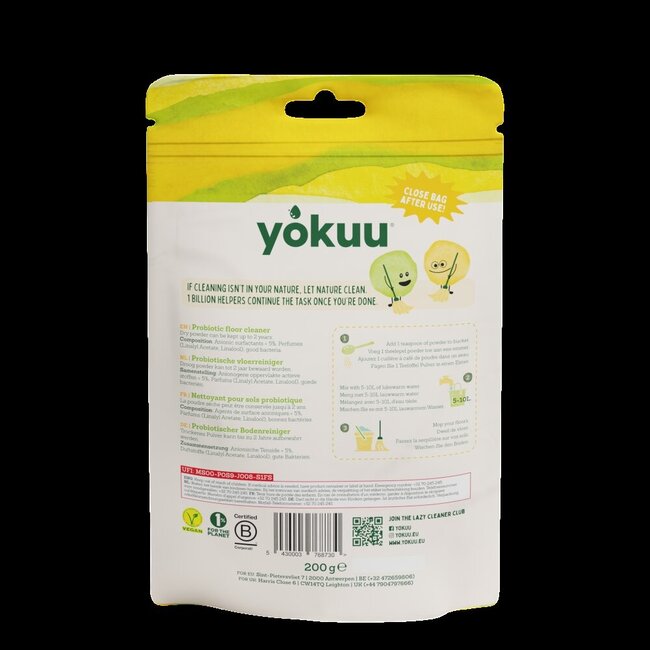 Yokuu Nettoyant pour sols en poudre 200 g