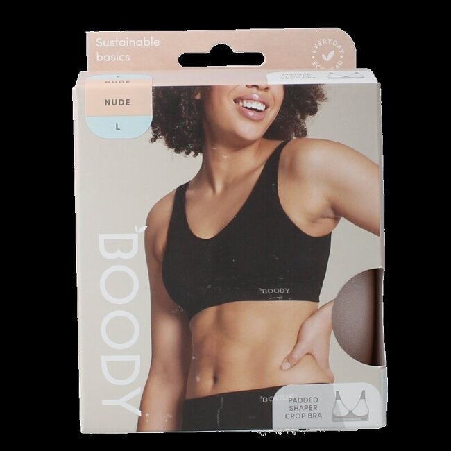 Padded shaper crop BH blush L 1 Stuks