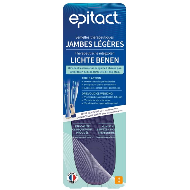 Inlegzolen lichte benen 36-38 1 Paar