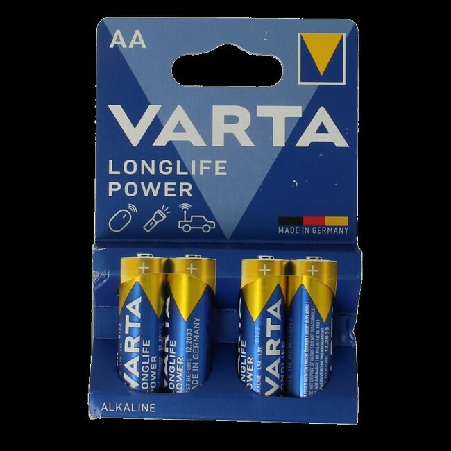 Batterij AA high energy  4 Stuks