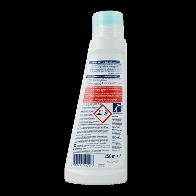 Dr. Beckmann Détachant Avant-Lavage avec Brosse 250 ml