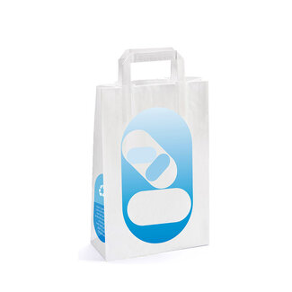 Brocacef Draagtas papier MH 220 x 100 x 280 250 Stuks