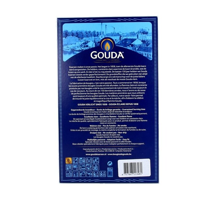 Bougies Couronne Gouda ivoire 200/24 10 pièces