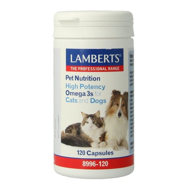 Omega 3 voor dieren hond en kat 120 Capsules