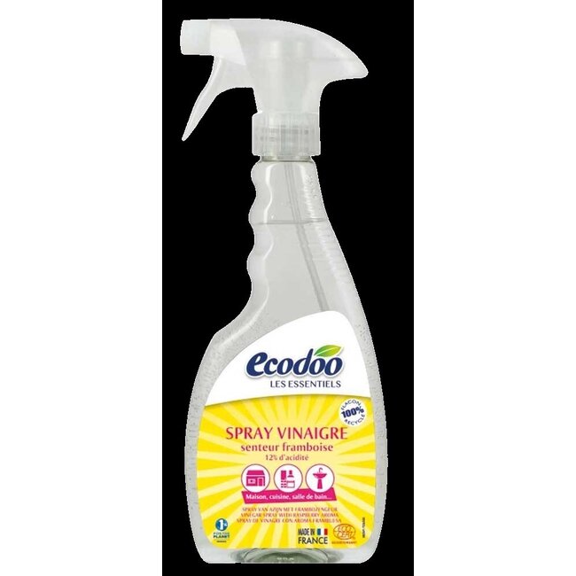 Ecodoo Witte alcoholazijn met frambozengeur spray bio 500 Milliliter