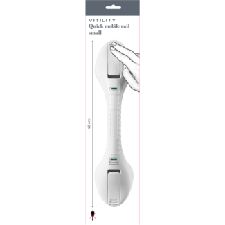 Vitility Wandbeugel quick mobile rail klein 40cm 1 Stuks