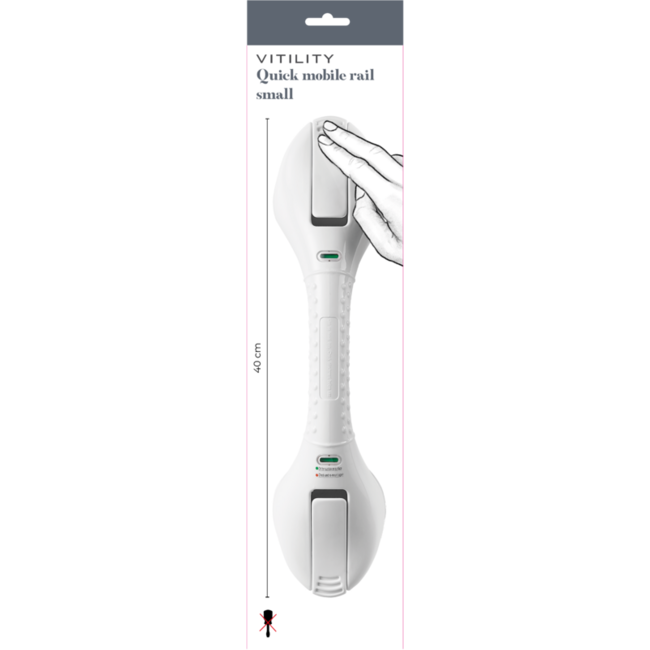 Vitility Wandbeugel quick mobile rail klein 40cm 1 Stuks