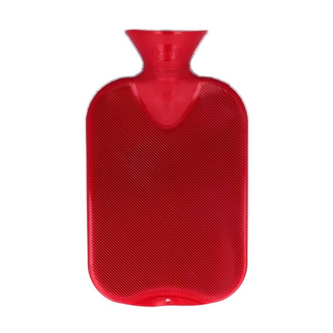 Kruik warm water zak cranberry dubbele rib 2 Liter