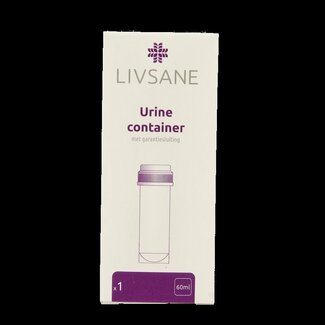 Livsane Urinecontainer 60ml met garantiesluiting 1 Stuks