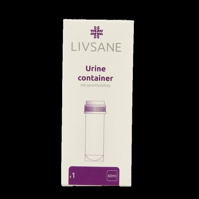 Urinecontainer 60ml met garantiesluiting 1 Stuks