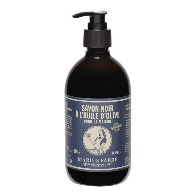 Savon noir zwarte zeep met pomp 500 Milliliter
