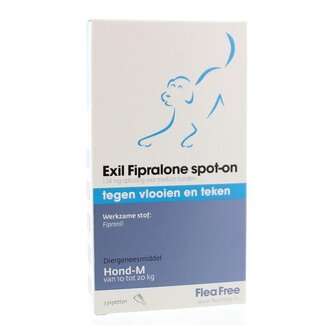 Exil Fipralone spot on hond medium 3 Stuks