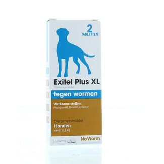 Exil No worm hond large 2 Tabletten