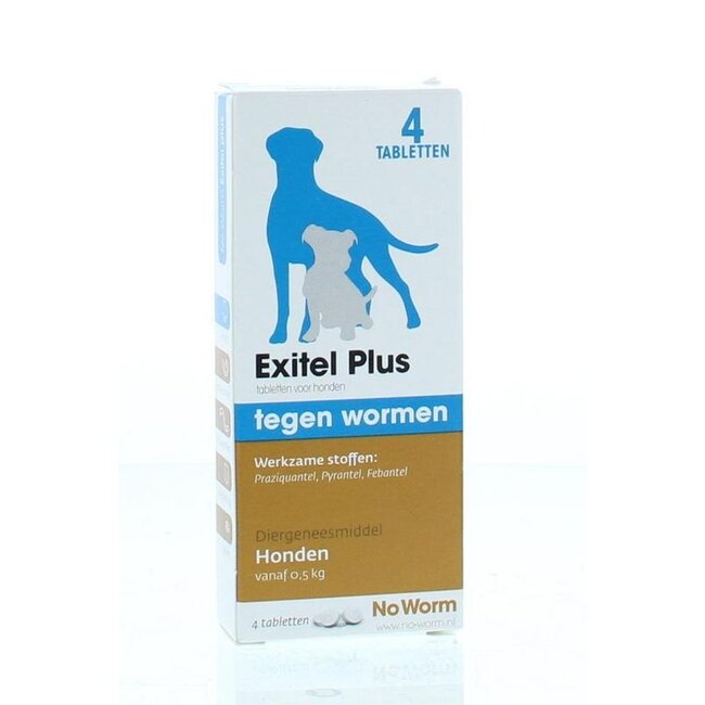 No worm hond medium 4 Tabletten