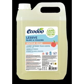 Ecodoo Wasmiddel geconcentreerd perzik bio 5 Liter