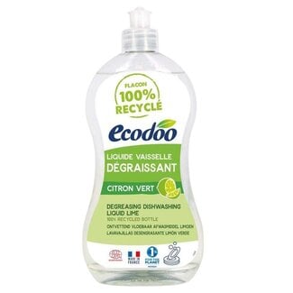 Ecodoo Afwasmiddel vloeibaar ontvettend limoen eco 500 Milliliter