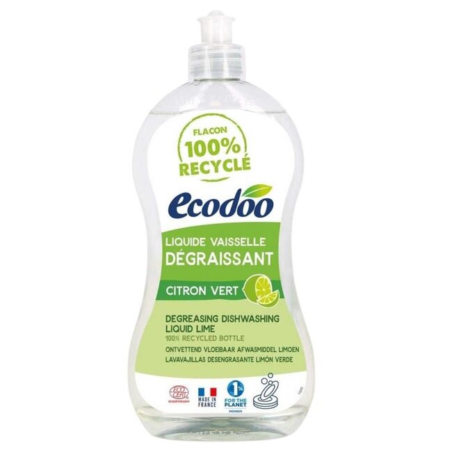 Afwasmiddel vloeibaar ontvettend limoen eco 500 Milliliter