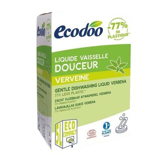 Ecodoo Afwasmiddel vloeibaar zacht verbena bio navul 5 Liter