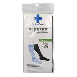 Solvacare Compressiekous zwart S 19 - 23 cm 1 Paar