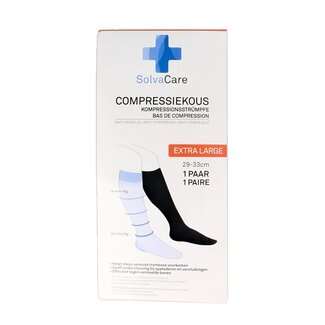 Solvacare Compressiekous zwart XL 29 - 33 cm 1 Paar