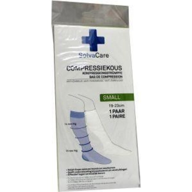 Compressiekous wit S 19 - 23 cm 1 Paar