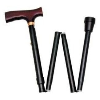 Able 2 Wandelstok comfort opvouw zwart links 1 Stuks