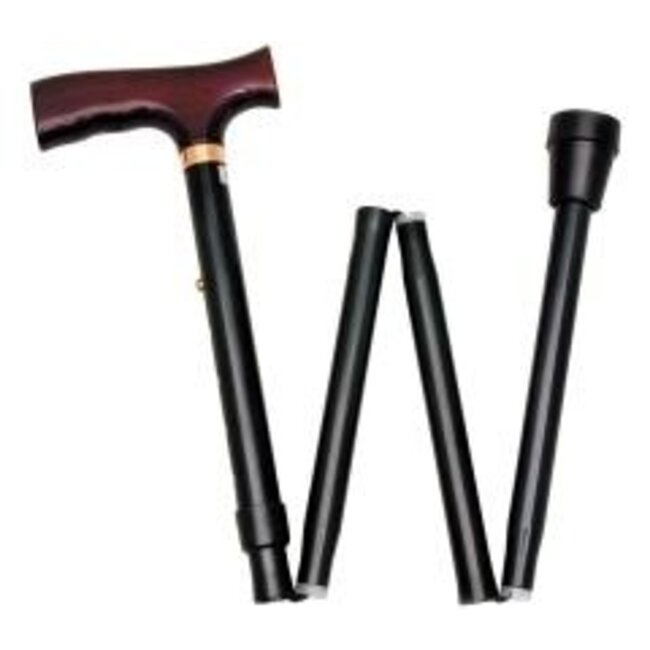 Wandelstok comfort opvouw zwart links 1 Stuks