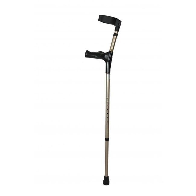 Elleboogkrukken dubbel verstelbaar brons metallic 2 Stuks