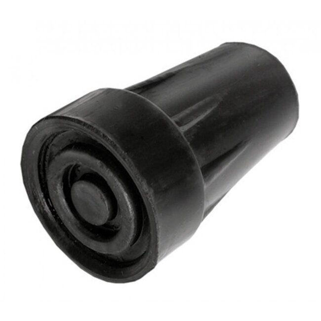 Kruk- en stokdoppen 16mm zwart 2 Stuks