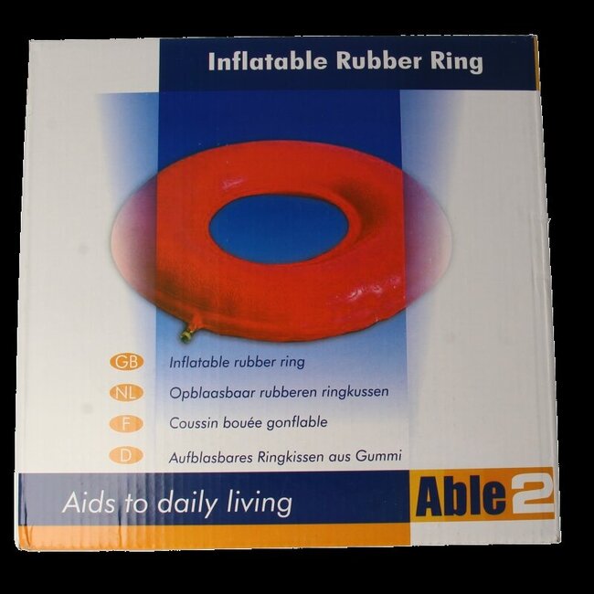 Ringkussen opblaasbaar rubber 46 cm  1 Stuks
