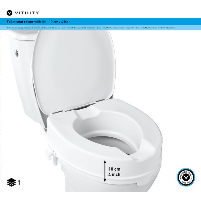 Toiletverhoger met deksel  1 Stuks