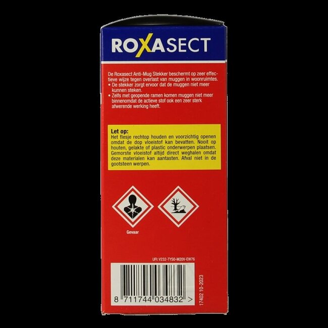Roxasect Stekker tegen muggen op basis van prallethrin 1 Stuks