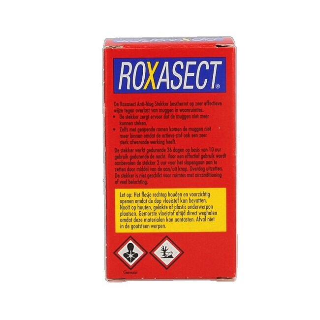 Roxasect Stekker tegen muggen navul 1 Stuks