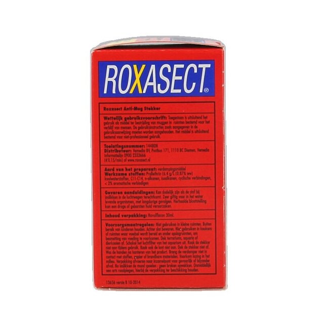 Roxasect Stekker tegen muggen navul 1 Stuks