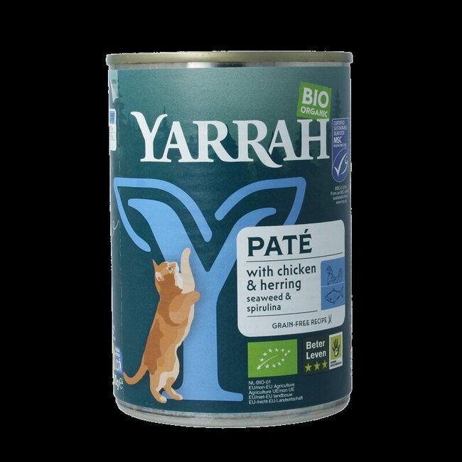 Kat pate met vis bio 400 Gram