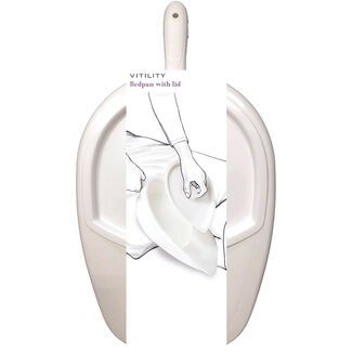 Vitility Bedpan met deksel  1 Stuks