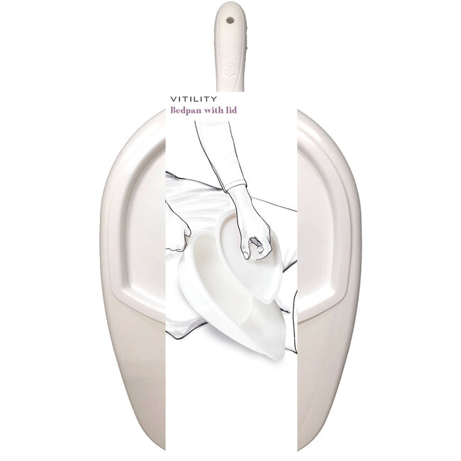 Bedpan met deksel  1 Stuks