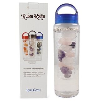 Ruben Robijn Aqua gems drinkfles liefde & harmonie 1 Stuks