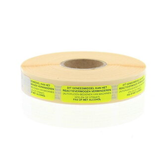 Spruyt Hillen Sticker geneesmiddel reactie 1000 Stuks