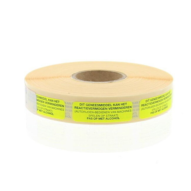 Sticker geneesmiddel reactie 1000 Stuks
