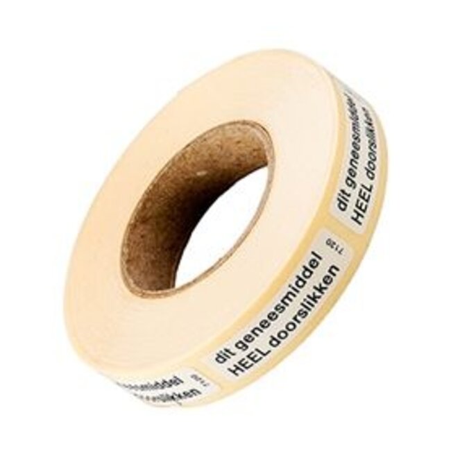 Sticker geneesmiddel heel doorslikken 1000 Stuks