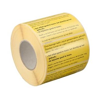 Spruyt Hillen Sticker bezorgen/bijsluiter 1000 Stuks